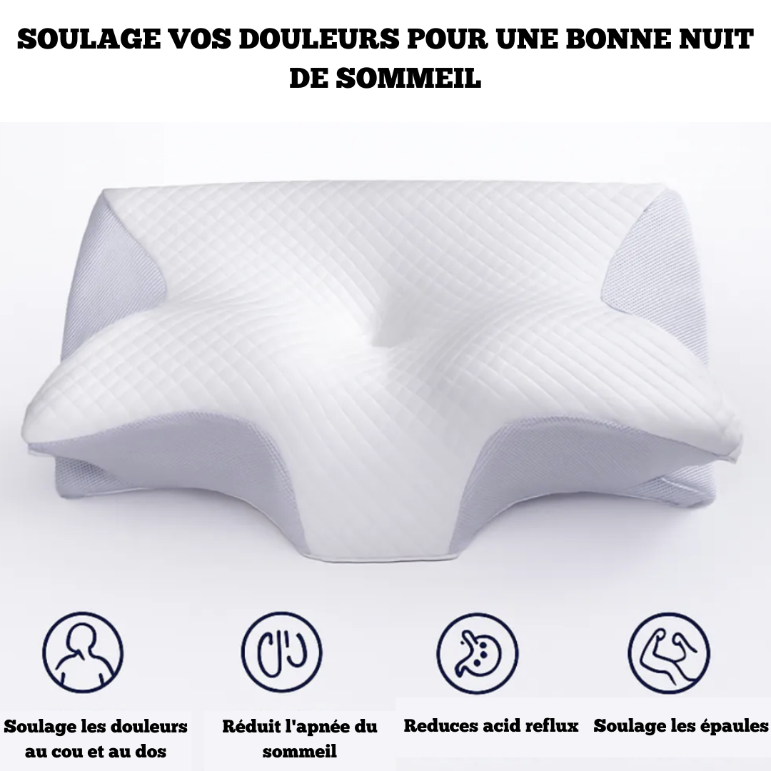Oreiller Orthopédique Soya | Dormez Mieux, Réveillez-Vous Sans Douleurs
